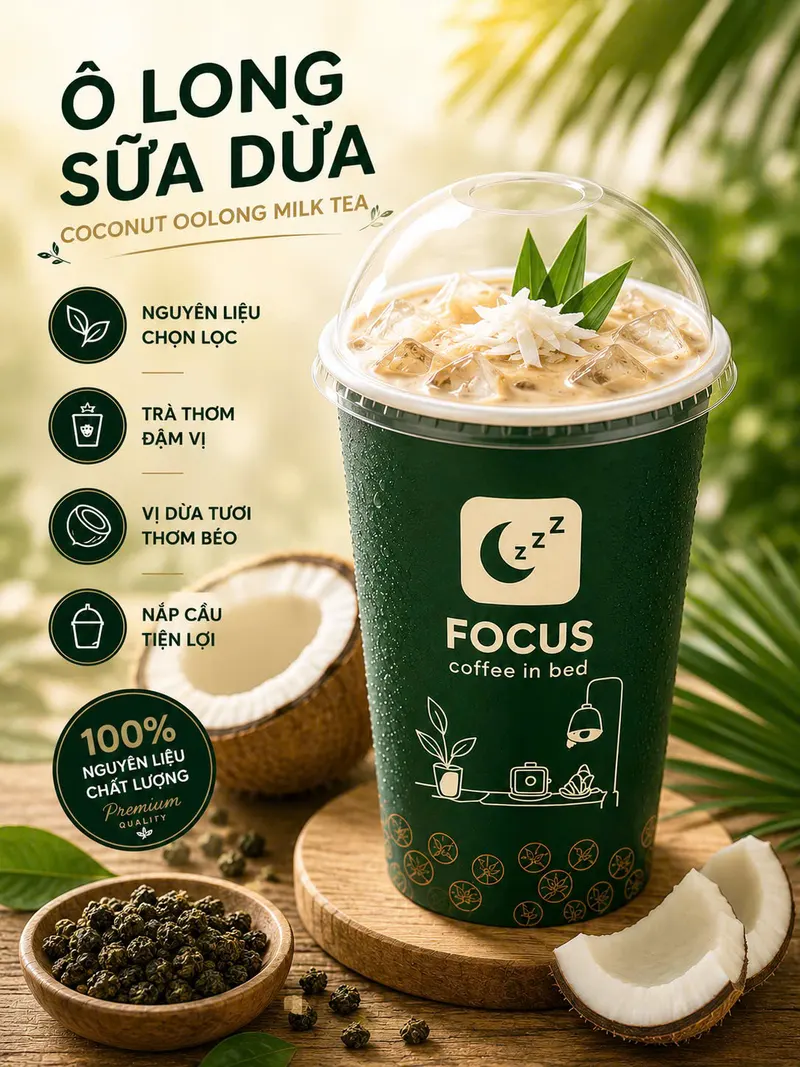 Ô long sữa dừa — 39k